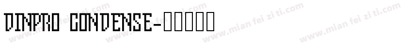 DINPRO CONDENSE字体转换